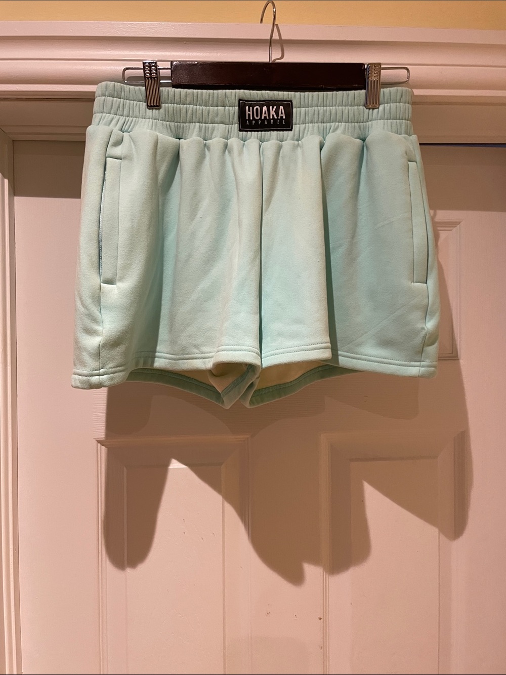 HOAKA Apparel Aqua Organic Cotton Fleece Shorts XL Athleisure Lounge